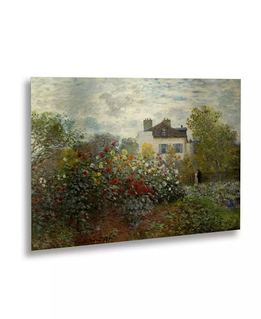 商品Trademark Global|Claude Monet The Artist's Garden in Argenteuil Floating Brushed Aluminum Art - 22" x 25",价格¥1110,第2张图片详细描述