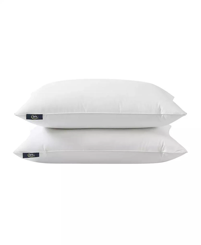 商品Serta|HeiQ Cooling Softy-Around Feather & Down 2-Pack Pillows, King,价格¥527,第2张图片详细描述