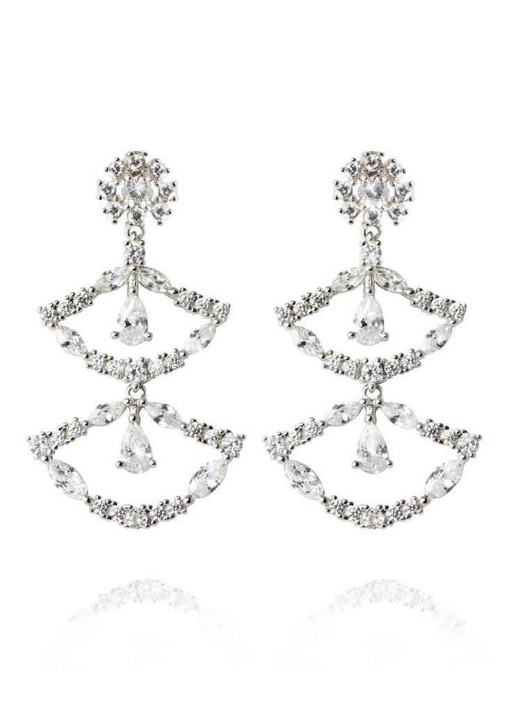 商品APPLES & FIGS|Sterling silver cubic zirconia dandelion blossom earrings,价格¥1722,第1张图片