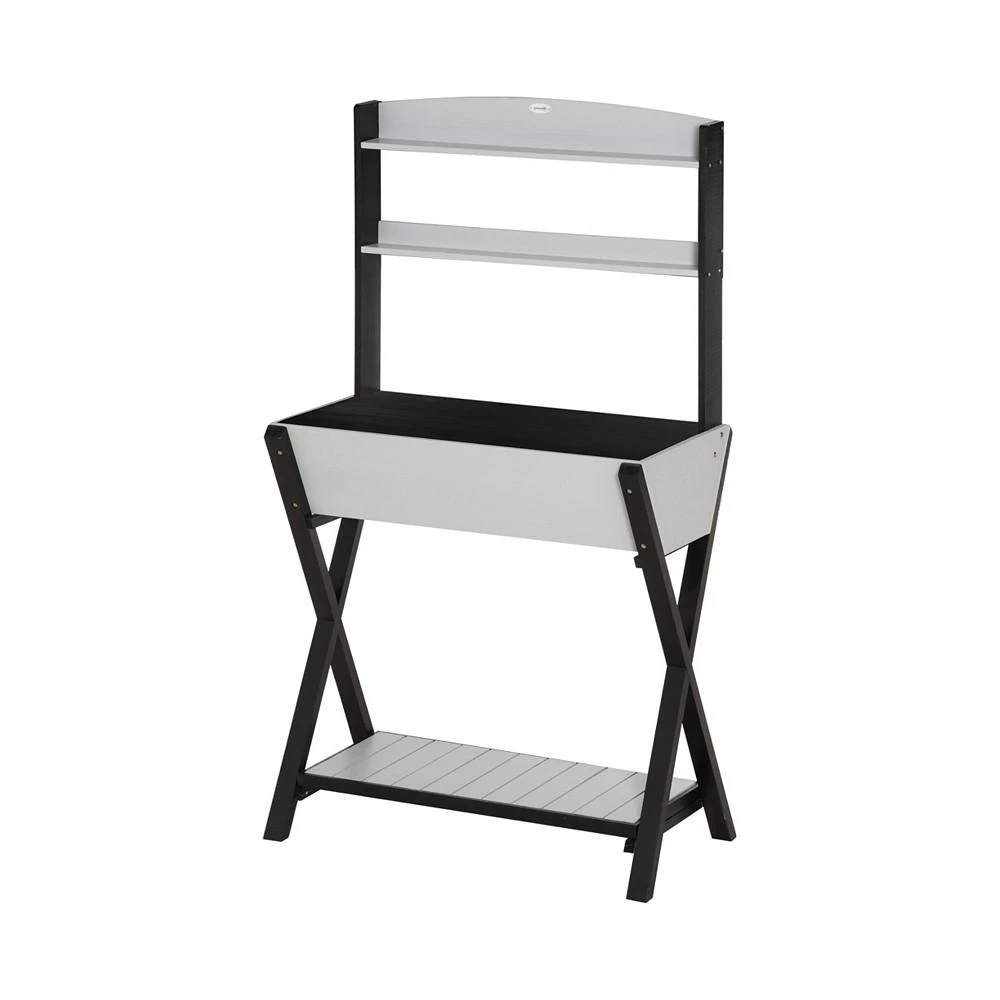 商品Outsunny|Garden Potting Bench Workstation with Hidden Storage Box and Shelves,价格¥482,第3张图片详细描述