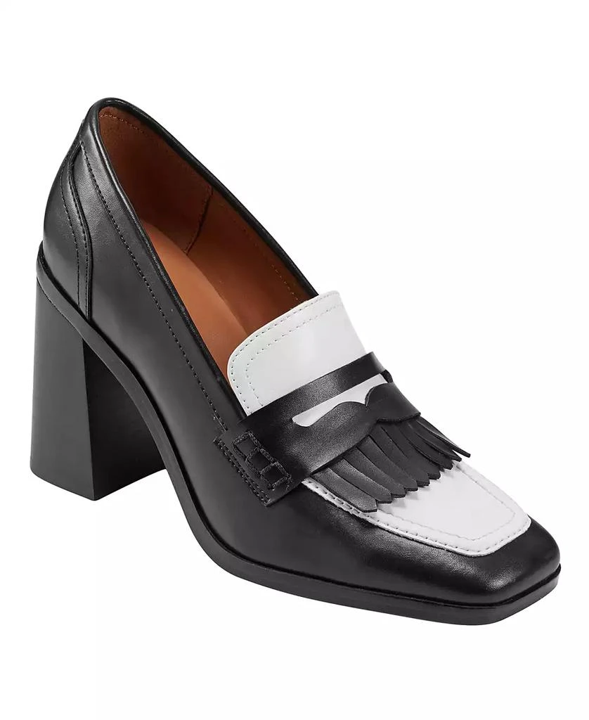 Women's Hamish Block Heel Square Toe Dress Loafers 商品