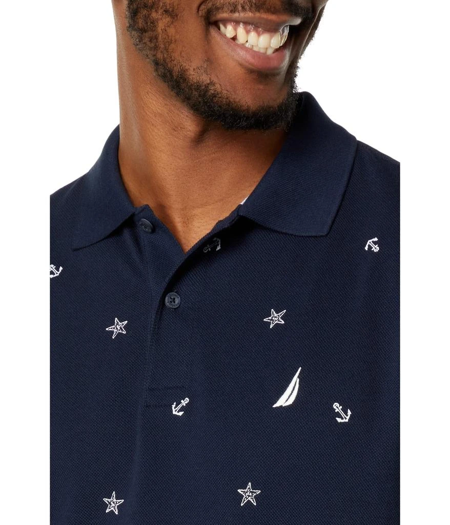 商品Nautica|Classic Fit Printed Performance Deck Polo,价格¥268,第3张图片详细描述