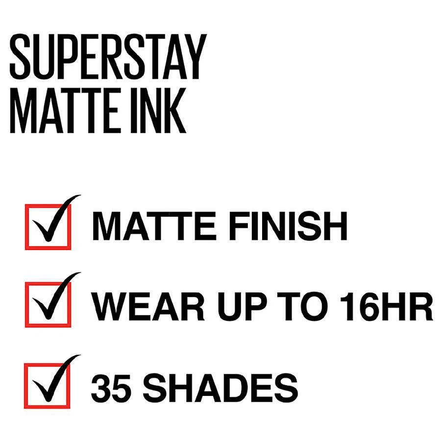 商品Maybelline|Matte Ink City Edition Liquid Lipstick Makeup,价格¥104,第5张图片详细描述