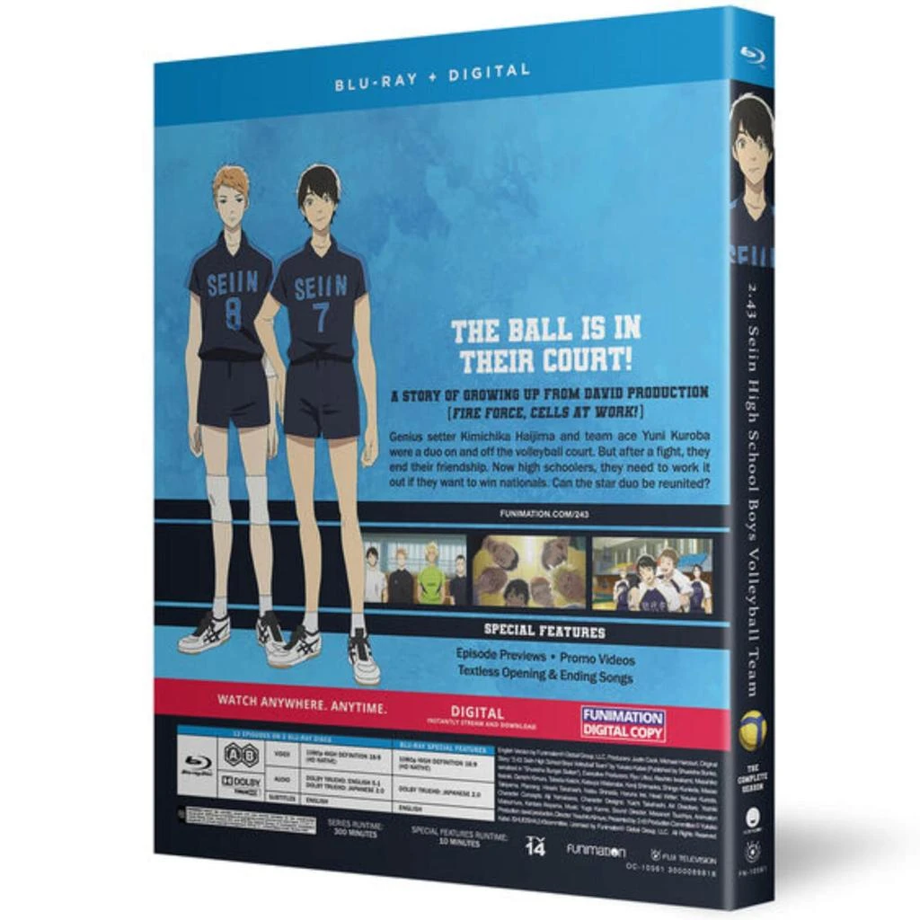 商品Crunchyroll|2.43: Seiin High School Boys Volleyball Team - The Complete Season (US Import),价格¥724,第2张图片详细描述