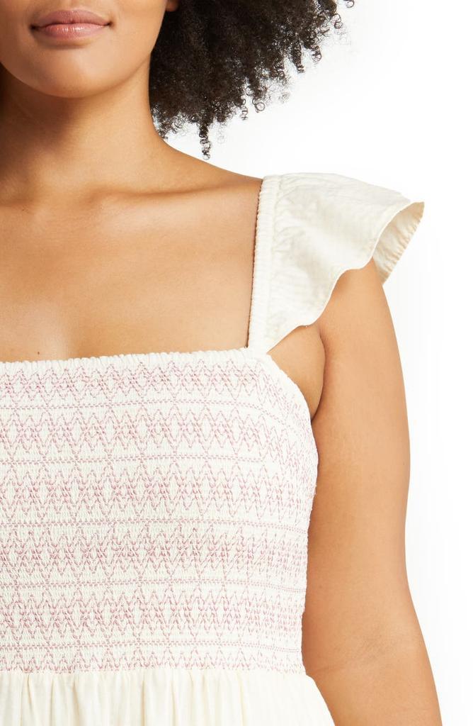 商品Madewell|Women's Lucie Smocked Tiered Midi Dress,价格¥335,第6张图片详细描述