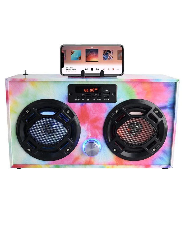 商品Wireless Express|Bluetooth FM Radio Boombox with LED Speakers - Ages 6+,价格¥374,第1张图片
