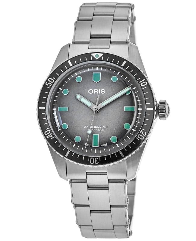 Shop Oris Divers Sixty-Five Automatic Grey Dial Steel Men's Watch