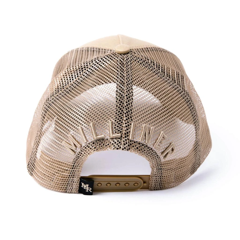 商品Original Hero|Milliner Almond Distressed Cotton Trucker Made 3D Embroidered,价格¥438,第4张图片详细描述