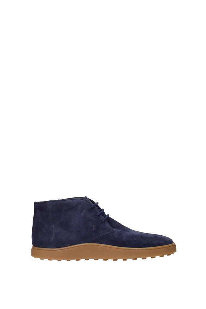 商品Tod's|Ankle boots Suede Blue Royal Blue,价格¥1253,第1张图片