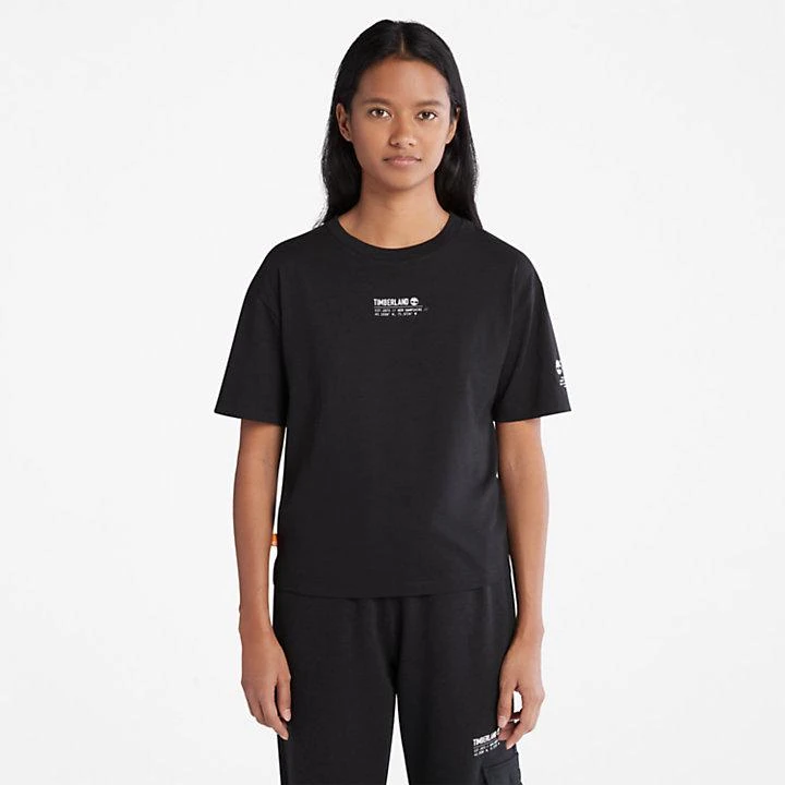 商品Timberland|T-Shirt with Tencel™ x Refibra™ Technology for Women in Black,价格¥221,第1张图片