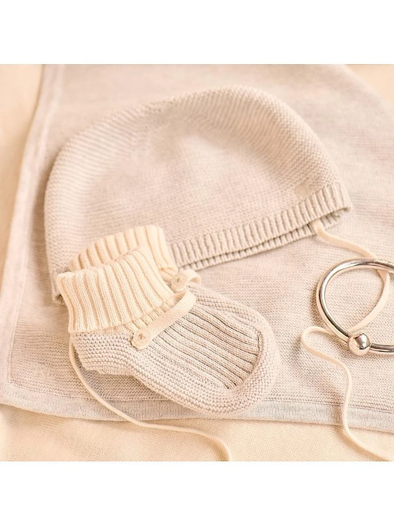 商品Ralph Lauren|Baby's Organic Cotton Hat & Booties Set,价格¥443,第2张图片详细描述