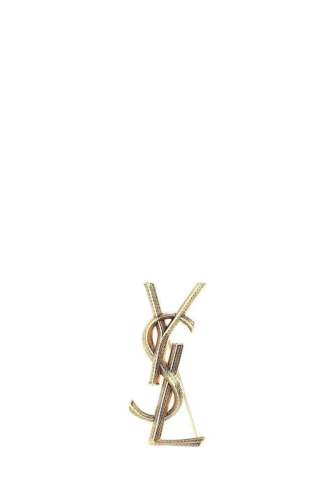商品Yves Saint Laurent|Saint Laurent Logo Plaque Brooch,价格¥3891,第1张图片