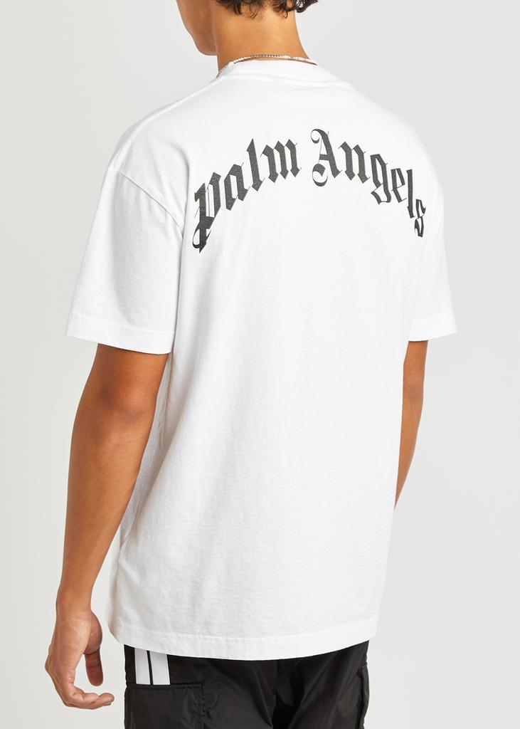 White bear-print cotton T-shirt商品第3张图片规格展示