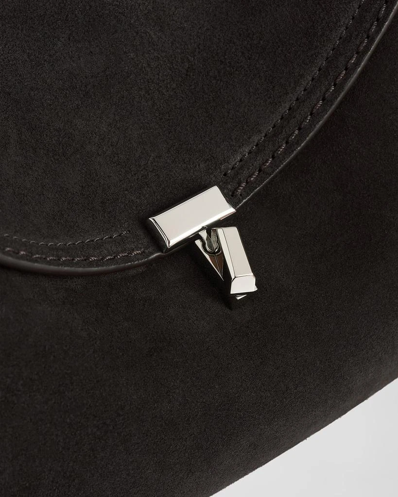 商品Totême|T-Lock Clutch Bag in Suede,价格¥7730,第5张图片详细描述