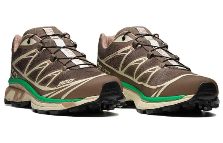 商品[国内直发] Salomon|萨洛蒙 XT-6 Mindful 2 正面拉绳 织物减震透气 低帮 休闲跑步鞋 男女同款 绿棕,价格¥1442,第3张图片详细描述