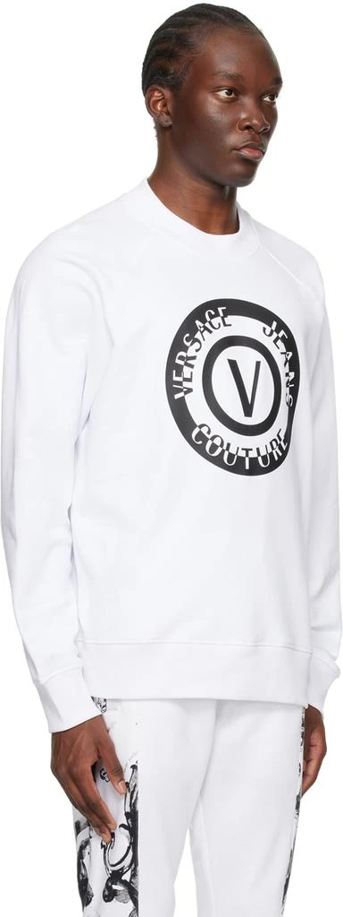 商品Versace|White V-Emblem Sweatshirt,价格¥1475,第2张图片详细描述