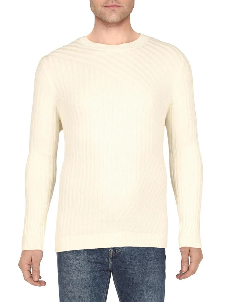 商品INC International|Tucker Mens Cotton Ribbed Crewneck Sweater,价格¥197,第2张图片详细描述