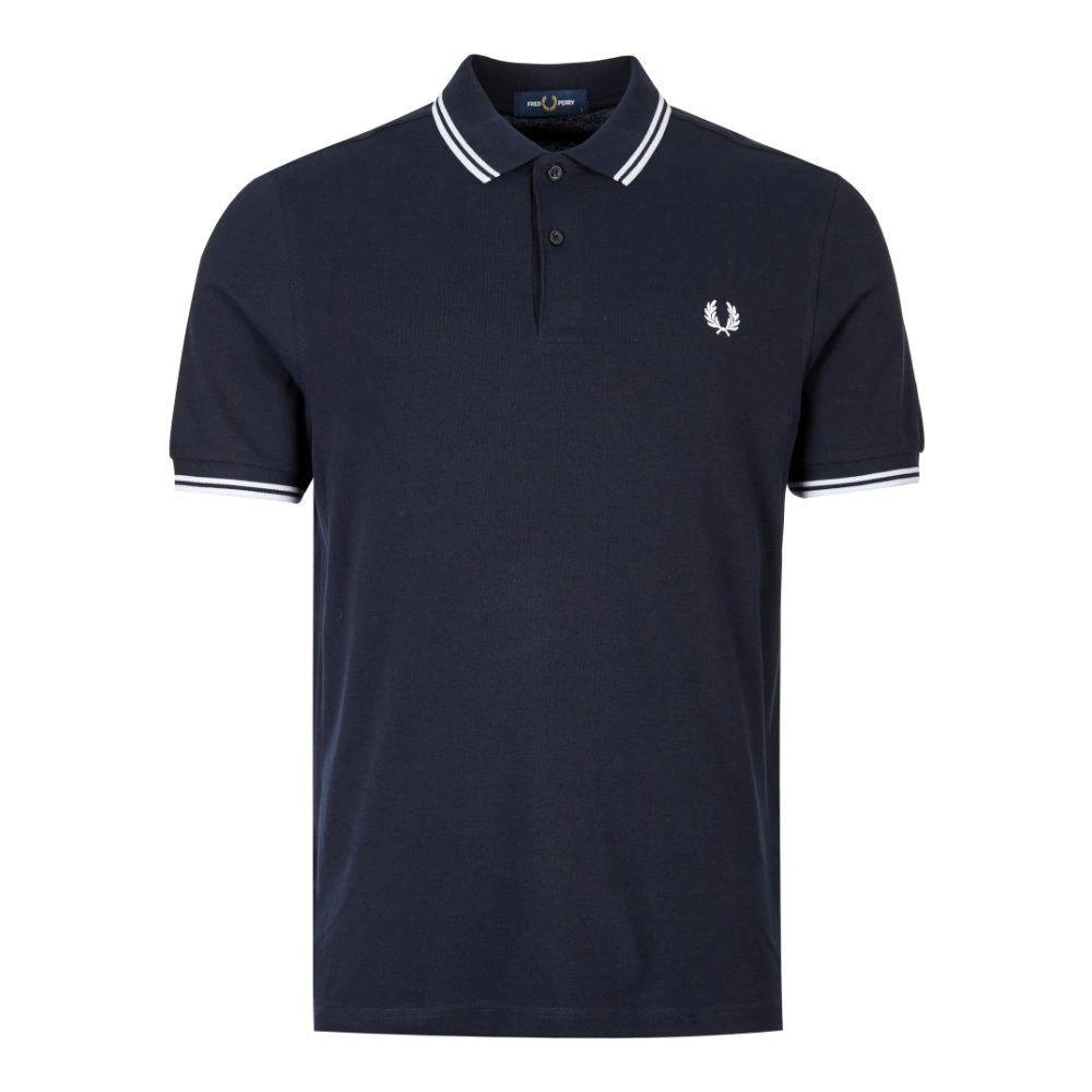 商品Fred Perry|Fred Perry Twin Tipped Polo - Navy with White/White,价格¥653,第1张图片