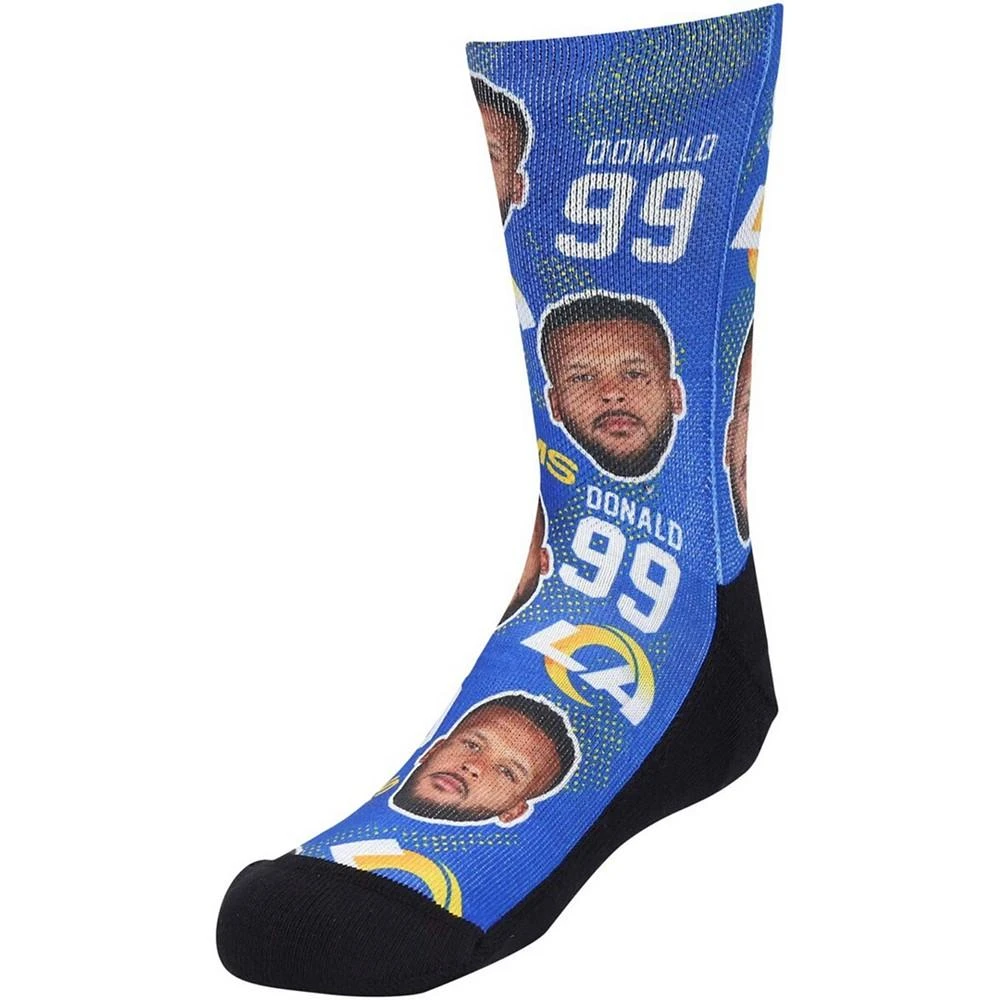 商品Rock 'Em|Youth Boys and Girls Aaron Donald Los Angeles Rams Football Guy Multi Crew Socks,价格¥165,第1张图片