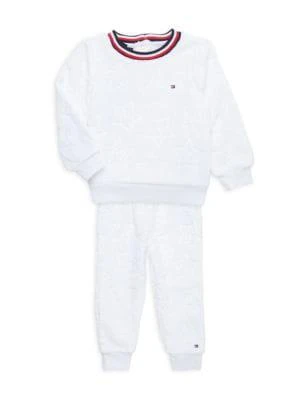 商品Tommy Hilfiger|Baby Girl’s 2-Piece Faux Fur Sweatshirt & Joggers Set,价格¥203,第1张图片