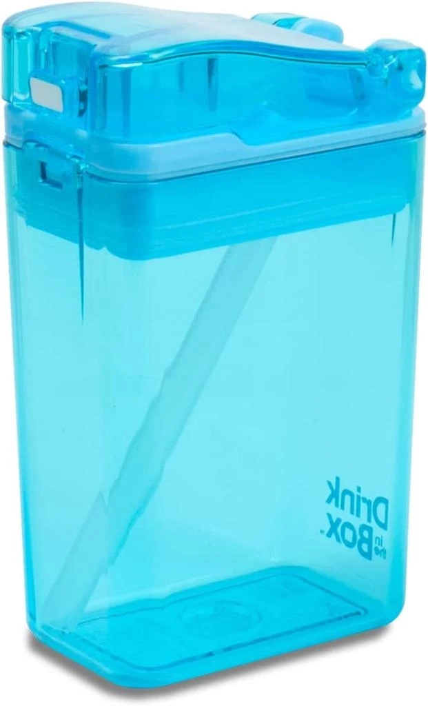 商品Precidio Design|Drink in the Box Eco-Friendly Reusable Juice Box Container, 8 ounce, Blue,价格¥118,第4张图片详细描述