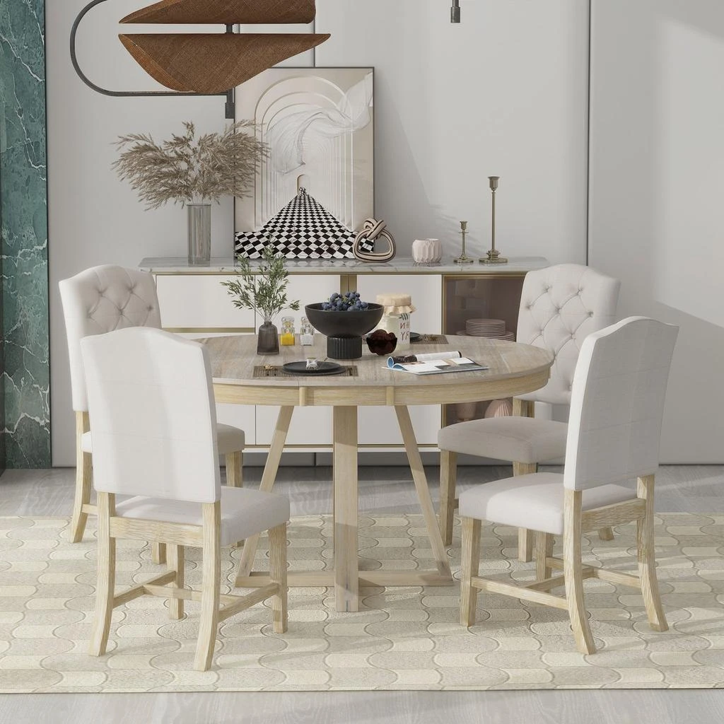 商品Simplie Fun|5-Piece Retro Functional Dining Set,价格¥9526,第3张图片详细描述