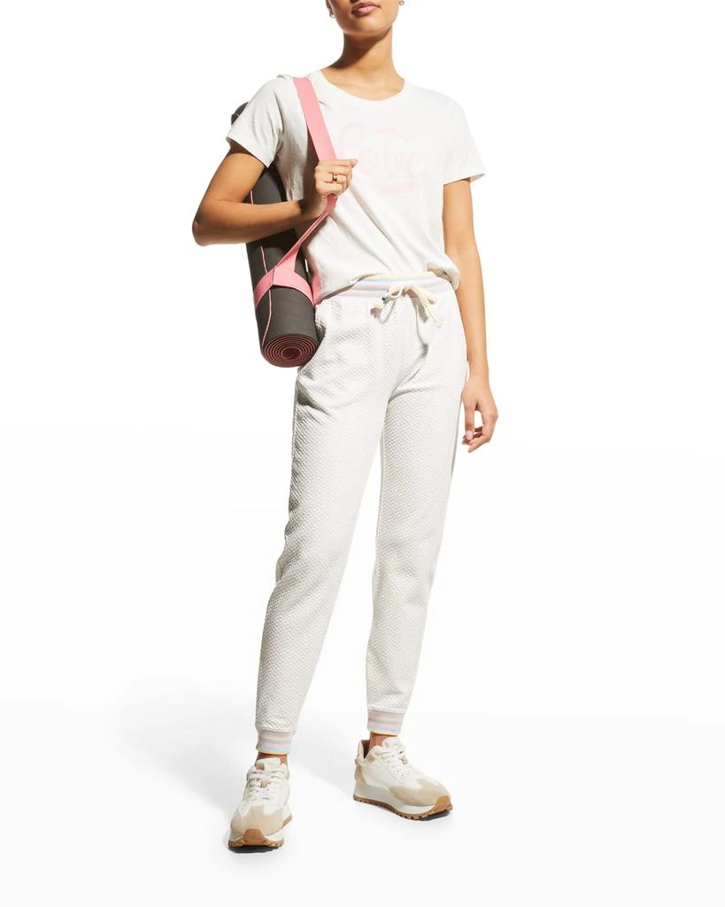 商品Sol Angeles|Pastel-Stripe Quilted Jogger Pants,价格¥396,第3张图片详细描述