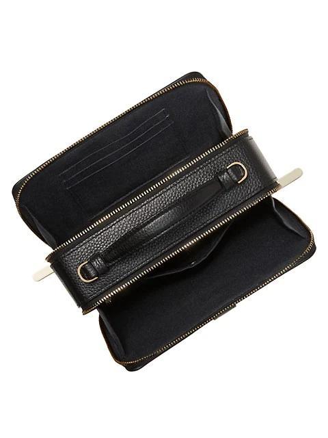 商品Kate Spade|Hudson Pebbled Leather Double Zip Crossbody Bag,价格¥726-¥1671,第4张图片详细描述