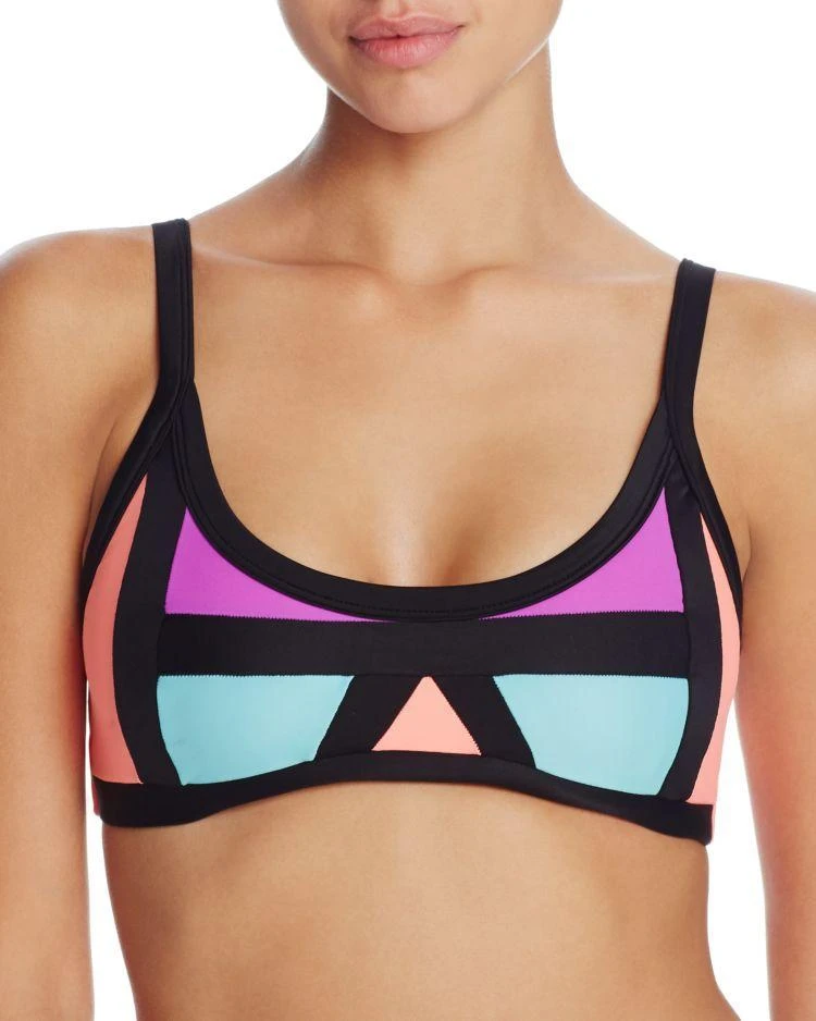 商品PilyQ|PilyQ Color-Block Convertible Bikini Top,价格¥254,第1张图片