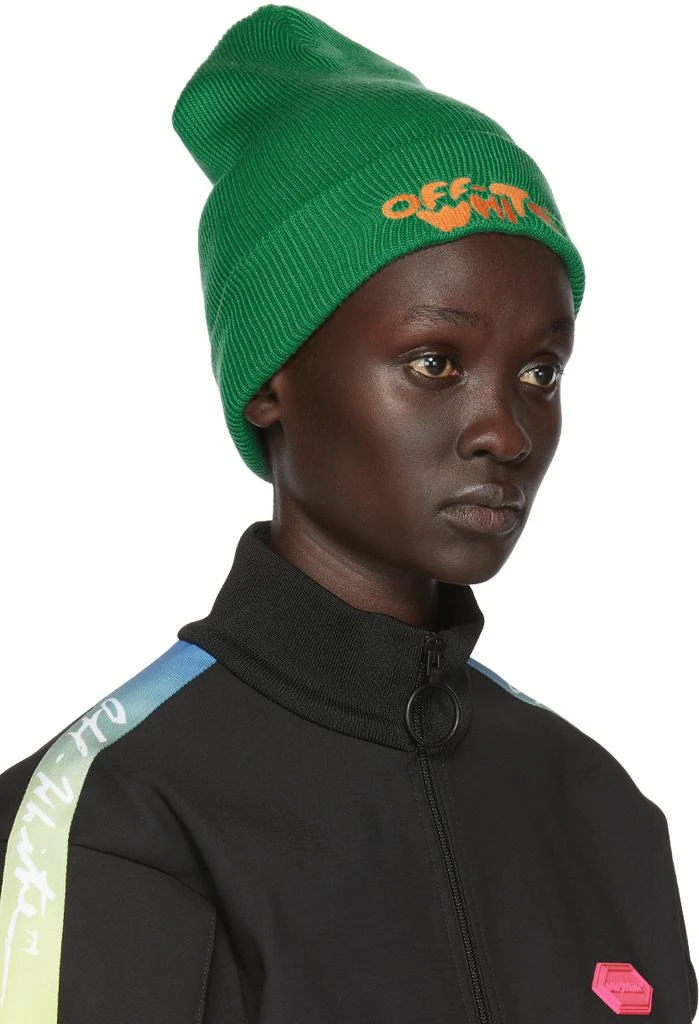 商品Off-White|Green Bubble Font Beanie,价格¥653,第2张图片详细描述