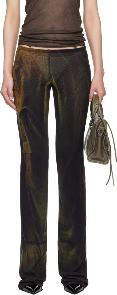 商品Jean Paul Gaultier|SSENSE Exclusive Green Printed Acid Water Lounge Pants,价格¥3595,第1张图片
