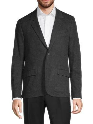 商品Vince|Houndstooth Wool-Blend Blazer,价格¥1339,第1张图片