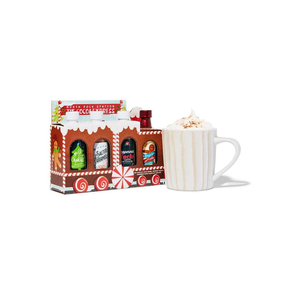 商品Thoughtfully|Gourmet, Hot Cocoa Holiday Train Gift Set, Set of 4,价格¥224,第1张图片