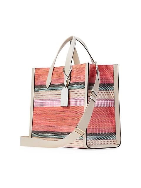 商品Kate Spade|Manahttan Stripe Woven Tote,价格¥1499,第4张图片详细描述