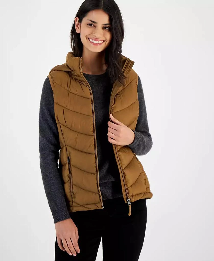 商品Charter Club|Women's Packable Hooded Puffer Vest, Created for Macy's,价格¥159,第1张图片