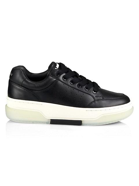 Stadium Low-Top Leather Sneakers商品第1张图片规格展示