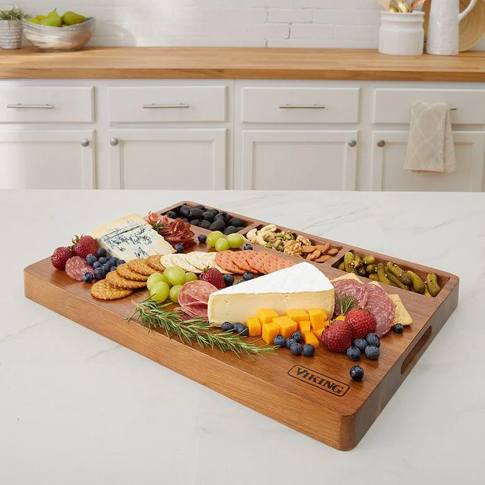 商品Viking|Acacia 20" Butcher Block Prep/Serving Board,价格¥598,第3张图片详细描述