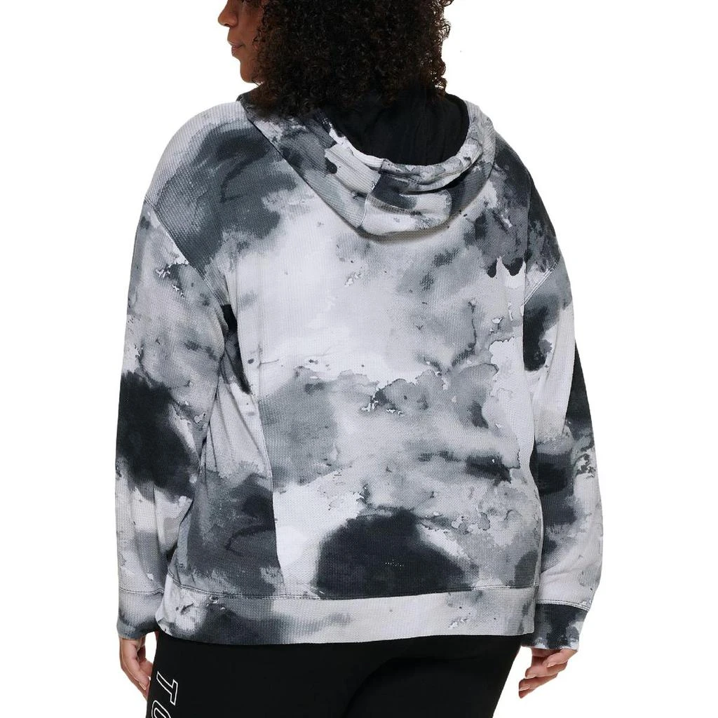 商品Tommy Hilfiger|Tommy Hilfiger Sport Womens Plus Tie Dye Fitness Hoodie,价格¥77,第2张图片详细描述