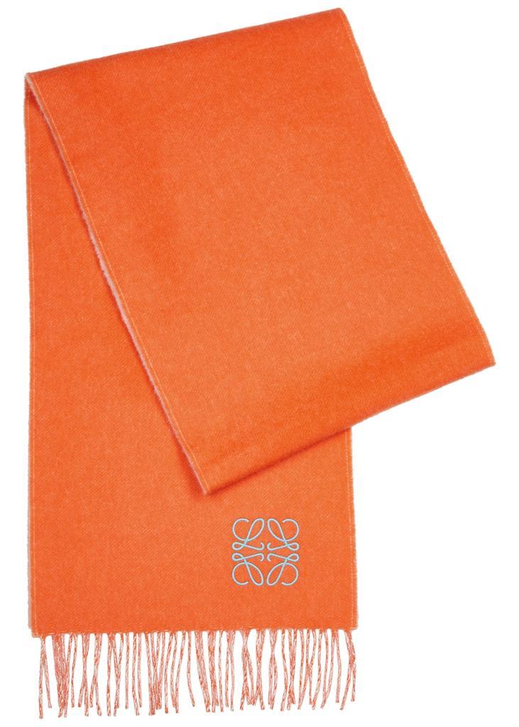 商品Loewe|Logo-embroidered wool-blend scarf,价格¥1974,第1张图片