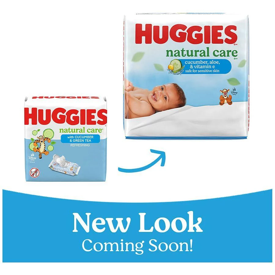 商品Huggies|Scented Baby Wipes Cucumber, Aloe and Vitamin E, 56,价格¥25,第2张图片详细描述