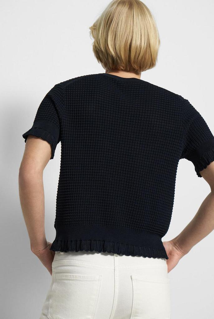 Short-sleeve sweater in cotton blend商品第3张图片规格展示