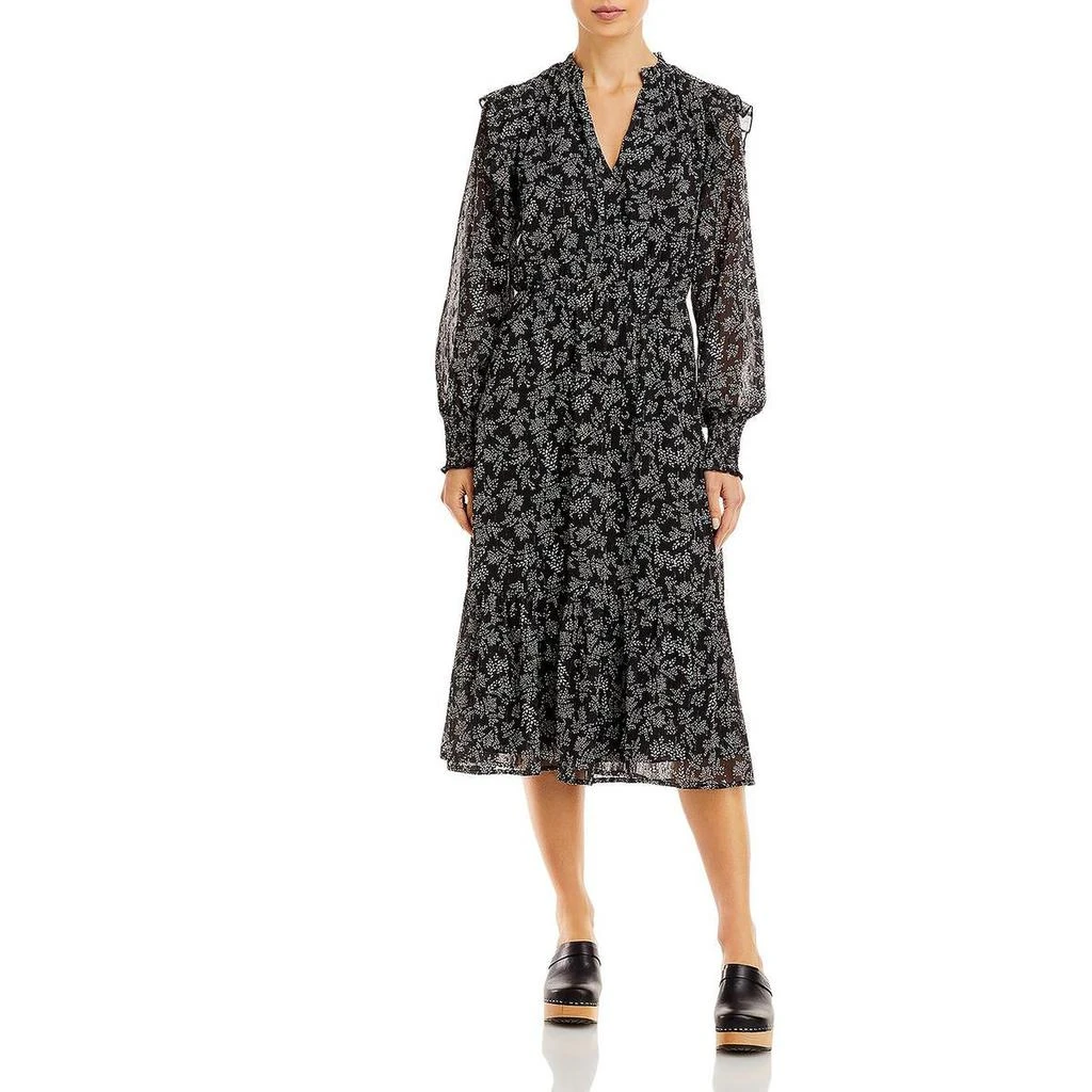 商品AQUA|Aqua Womens Printed Midi Slip Dress,价格¥138,第1张图片