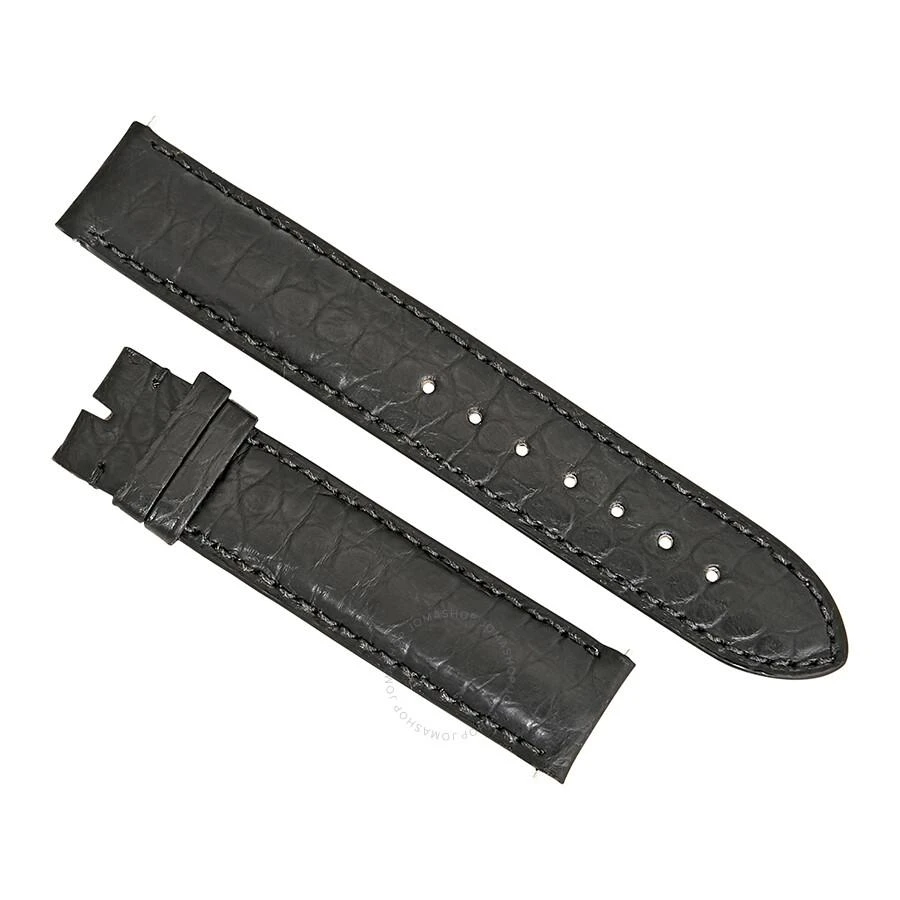 商品Hadley Roma|18 MM Matte Black Alligator Leather Strap,价格¥297,第1张图片