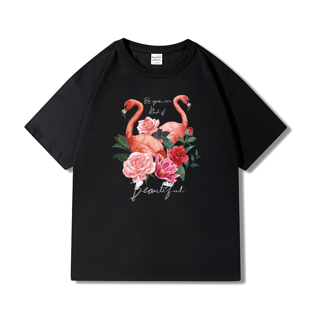 商品[国内直发] EUHERTZ|C-104 美式复古oversize圆领短袖t恤女夏季高级感小众宽松半袖宽松上衣,价格¥70,第1张图片