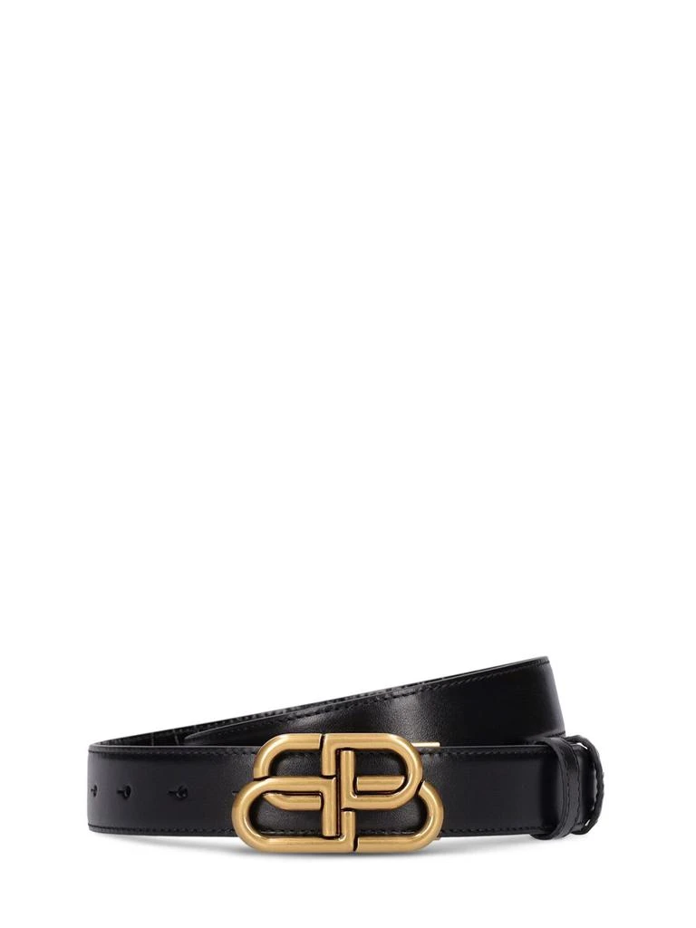 商品Balenciaga|25mm Bb Reversible Belt,价格¥2798,第1张图片