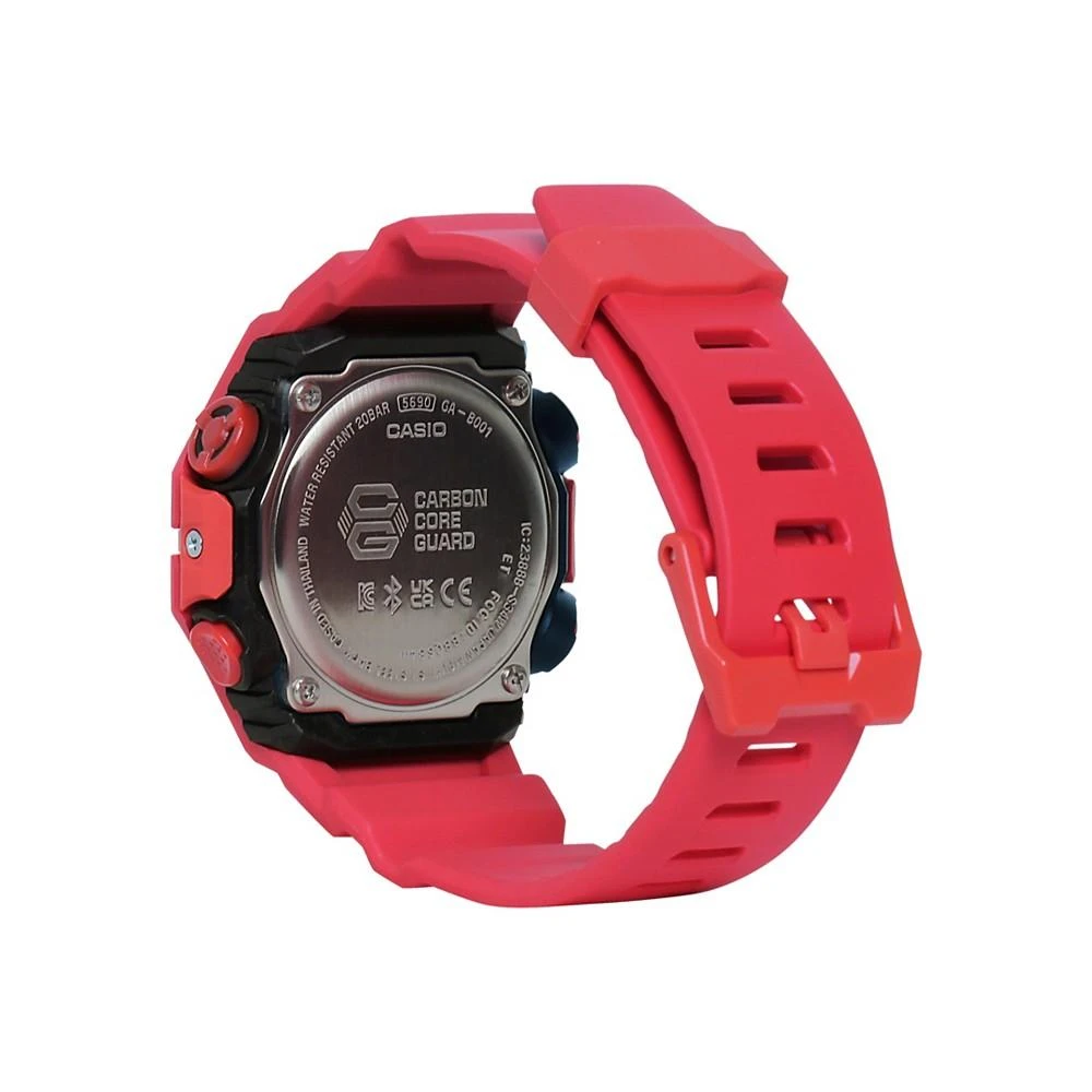 商品G-Shock|Men's Two Hand Quartz Red Resin Bluetooth Watch, 46.0mm GAB001-4A,价格¥1047,第3张图片详细描述