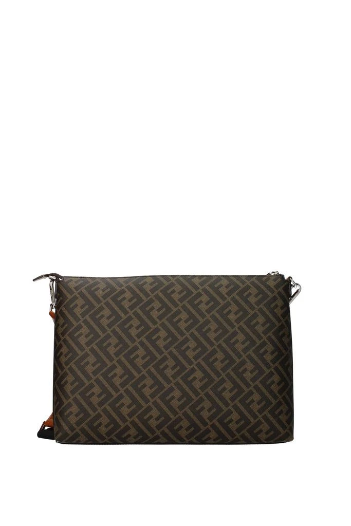 商品Fendi|Crossbody Bag Fabric Brown Leather,价格¥6760,第3张图片详细描述