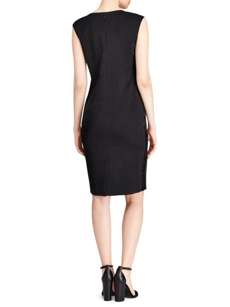 商品Ralph Lauren|Leather Detail Sheath Dress,价格¥895,第2张图片详细描述
