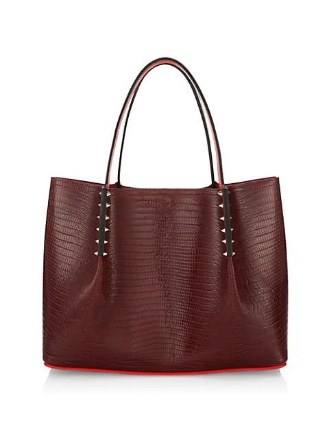 商品Christian Louboutin|Cabarock Lizard-Embossed Leather Tote,价格¥11237,第1张图片