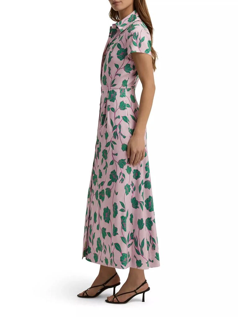商品Favorite Daughter|Sunday Best Floral Linen-Blend Maxi Shirtdress,价格¥2447,第4张图片详细描述